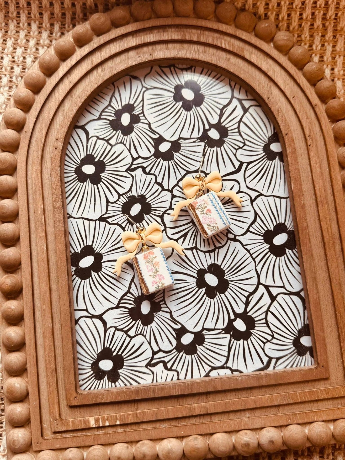 Books with Bows Earrings