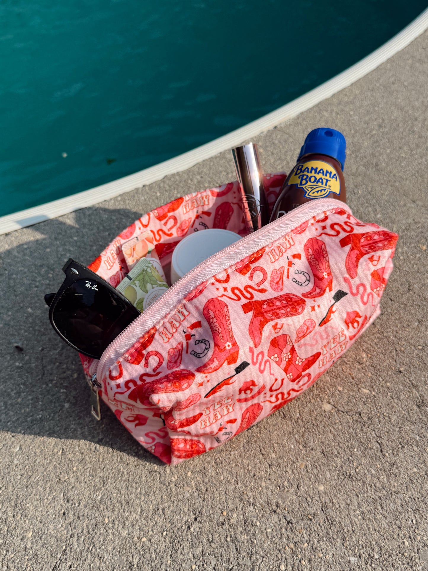 Bows & Boots Makeup Bags