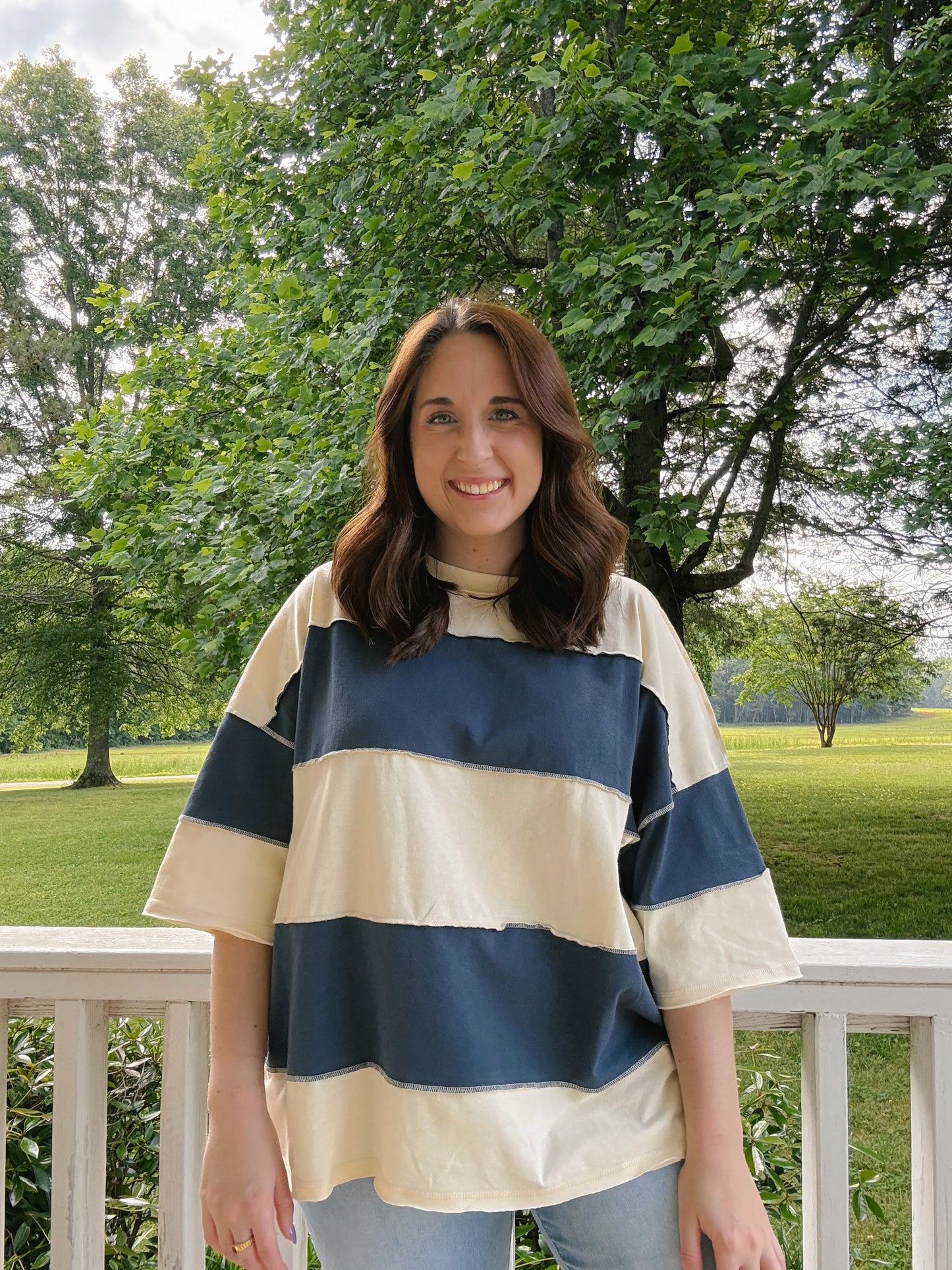 Navy Breeze Top