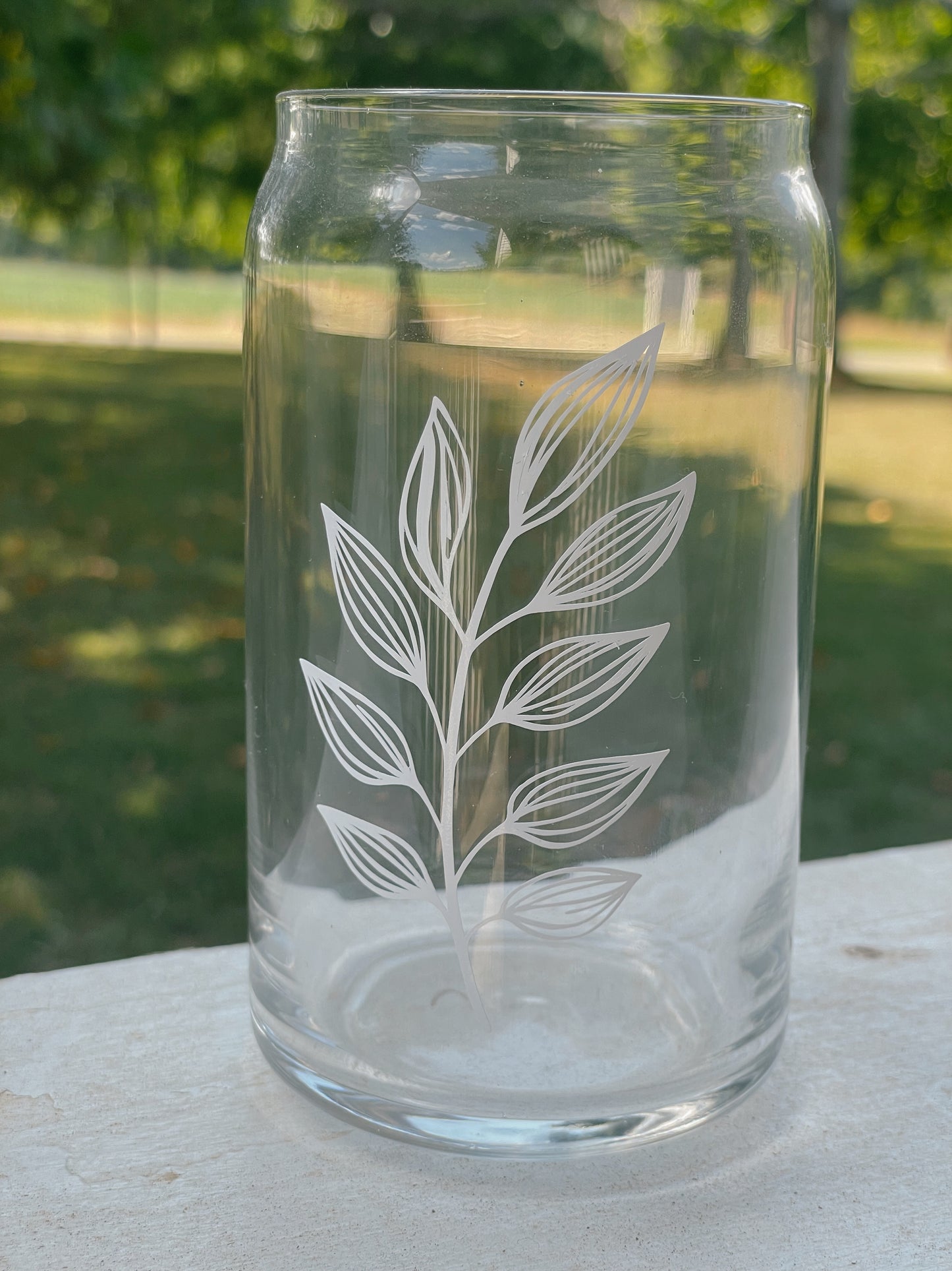 Floral Can Glasses - Iced Coffee Glasses, Beer Can Glass