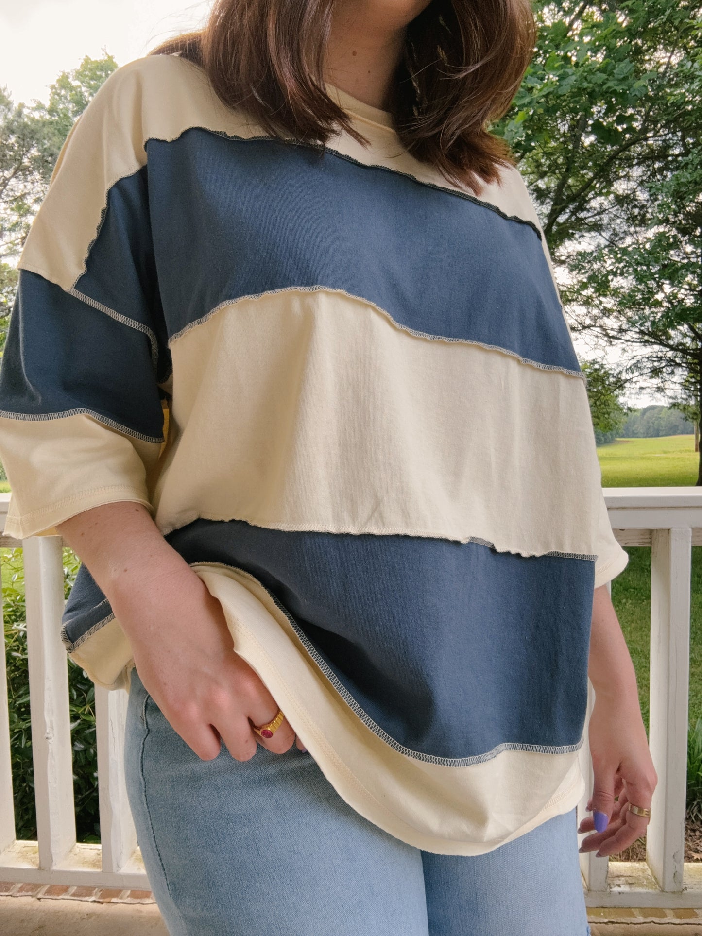 Navy Breeze Top