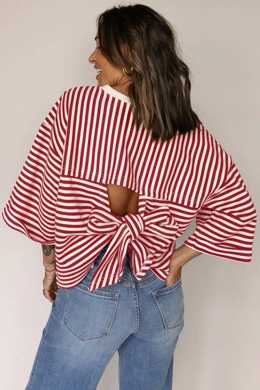 Poppy Stripe Tee