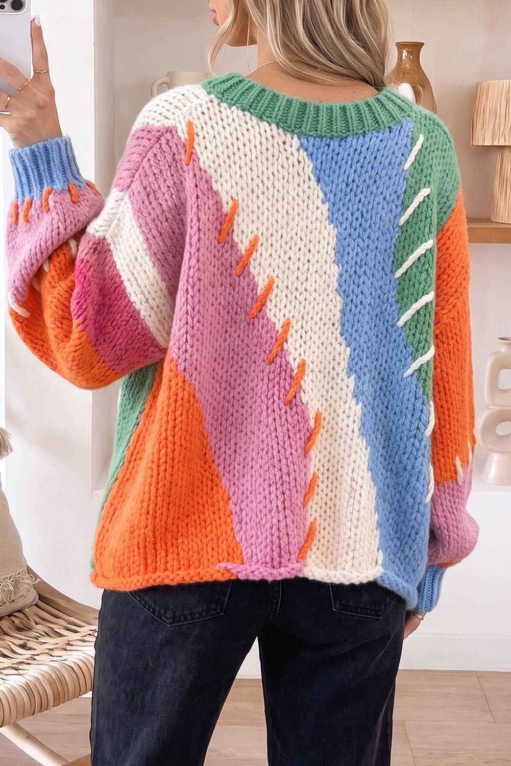 Poppy Patchwork Sweater