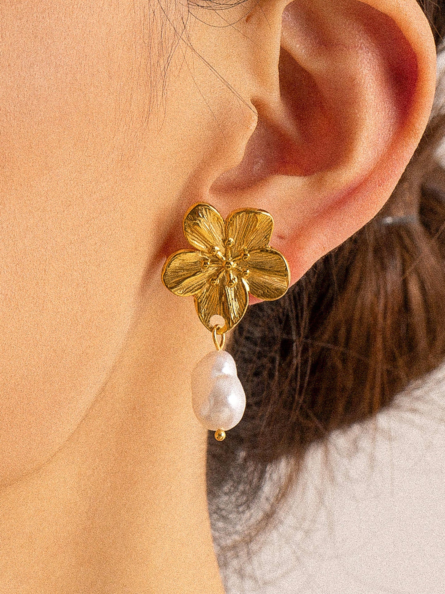 Golden Blossom Earrings