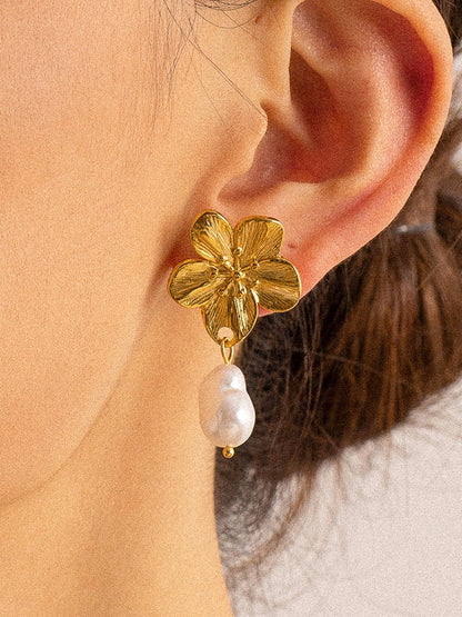 Golden Blossom Earrings
