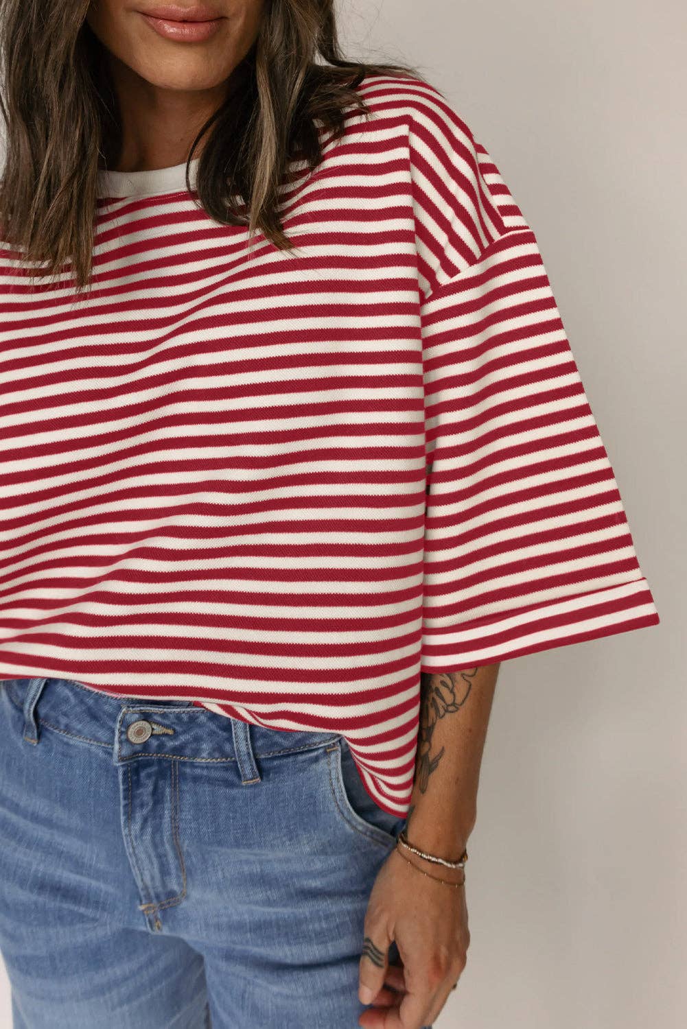Poppy Stripe Tee