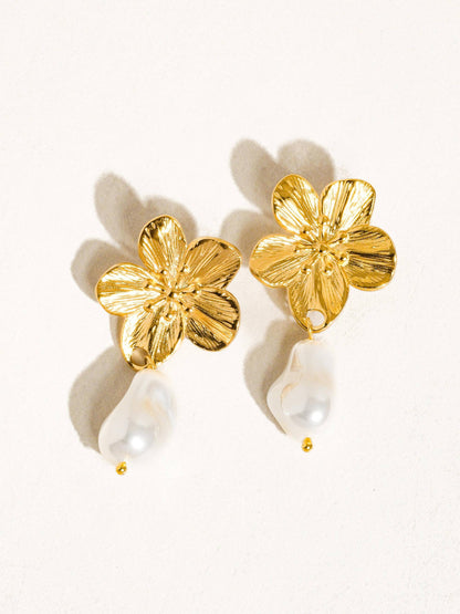 Golden Blossom Earrings