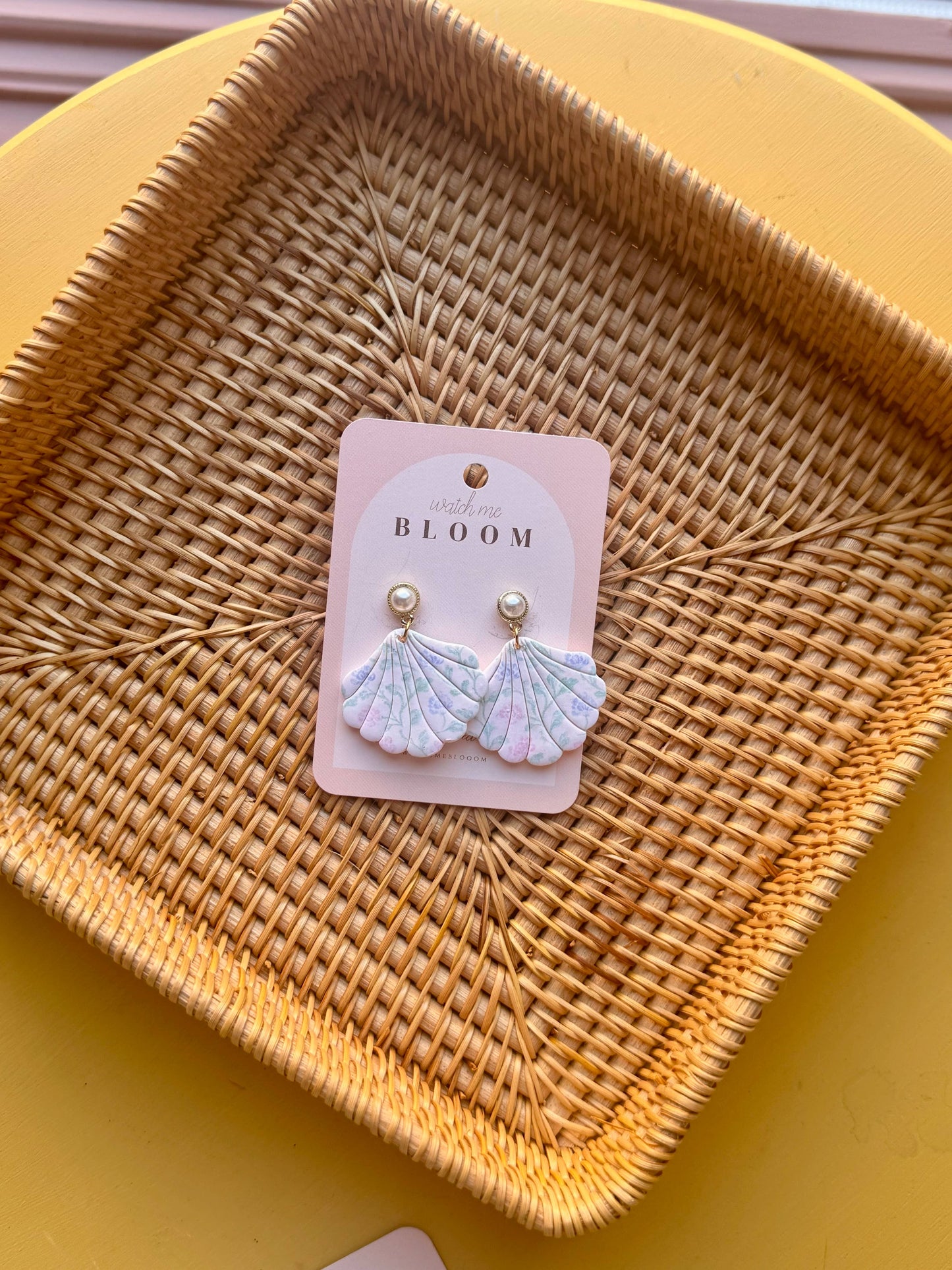 Floral Shell Earrings