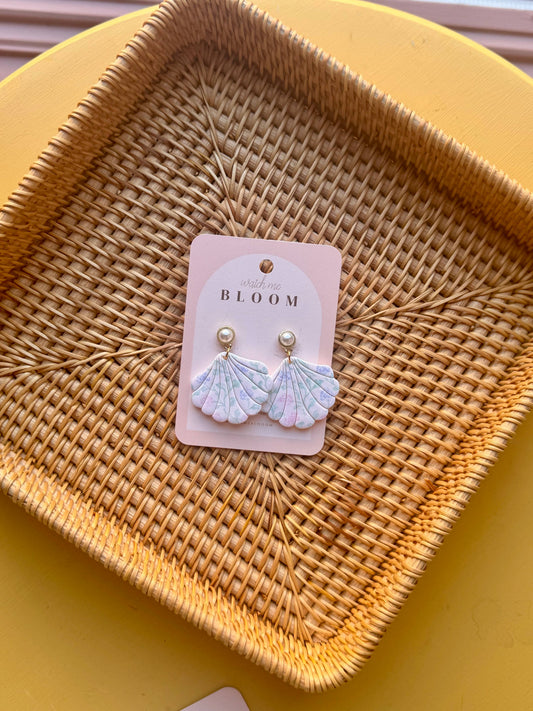 Floral Shell Earrings