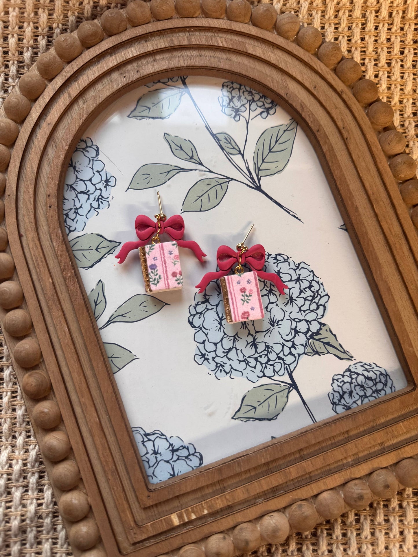 Books with Bows Earrings