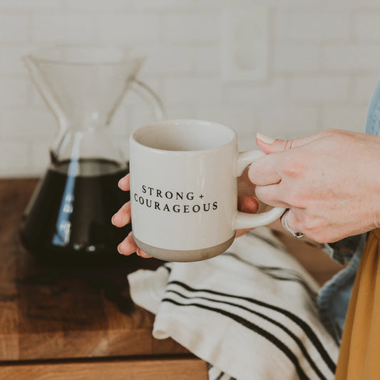 Strong + Courageous Coffee Mug