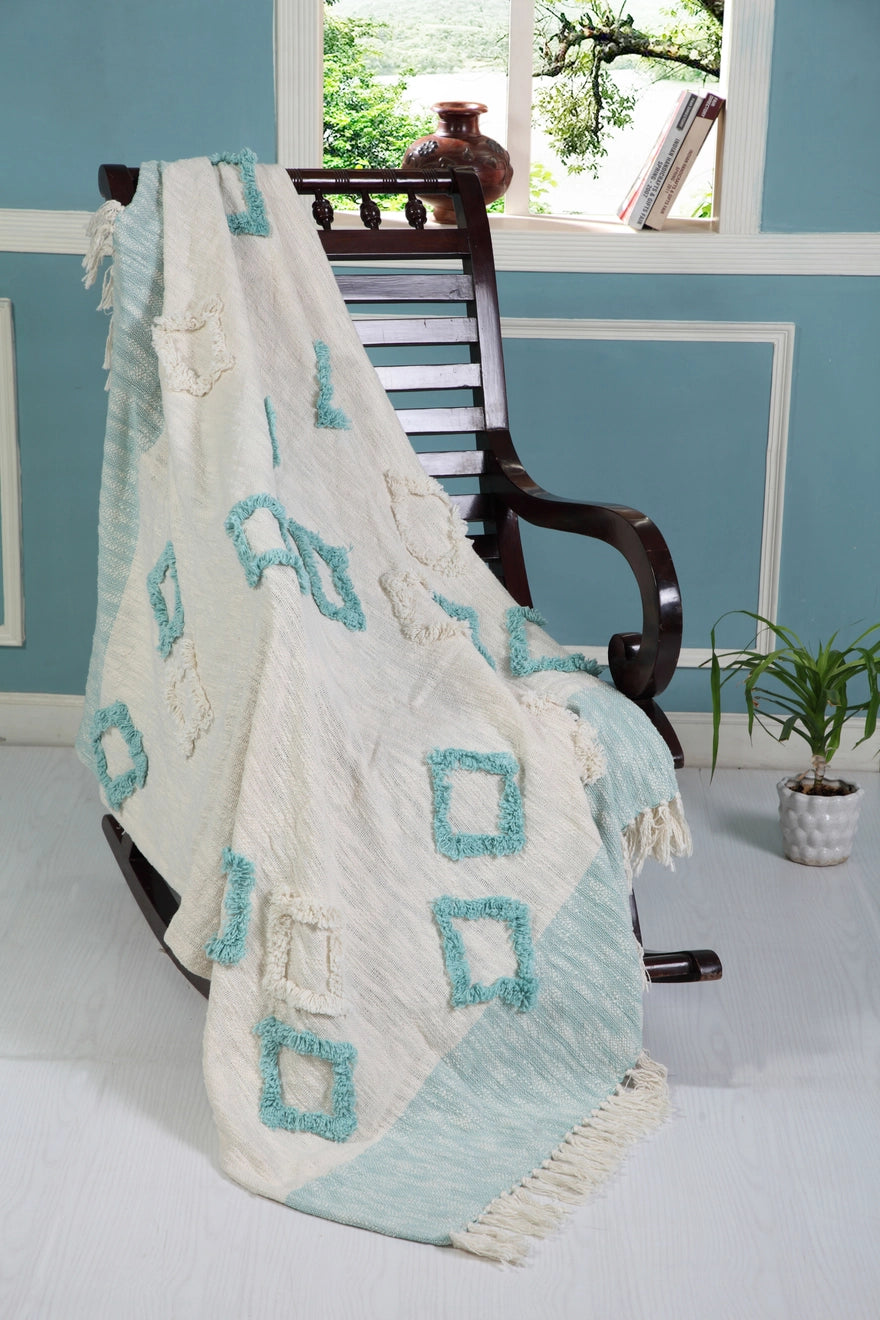 Diamond Skies Throw Blanket
Blue/Ivory