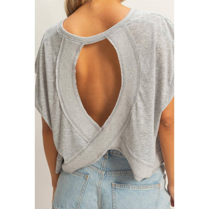 Boxy Crew Neck Top