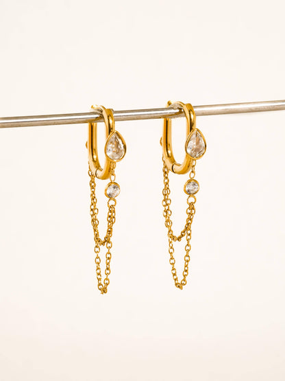 Lucienne Chain Drop Earrings
