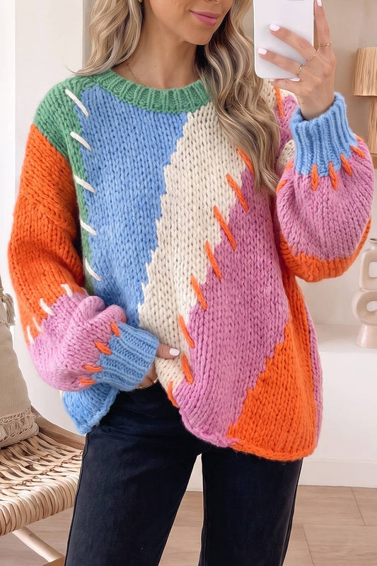 Poppy Patchwork Sweater