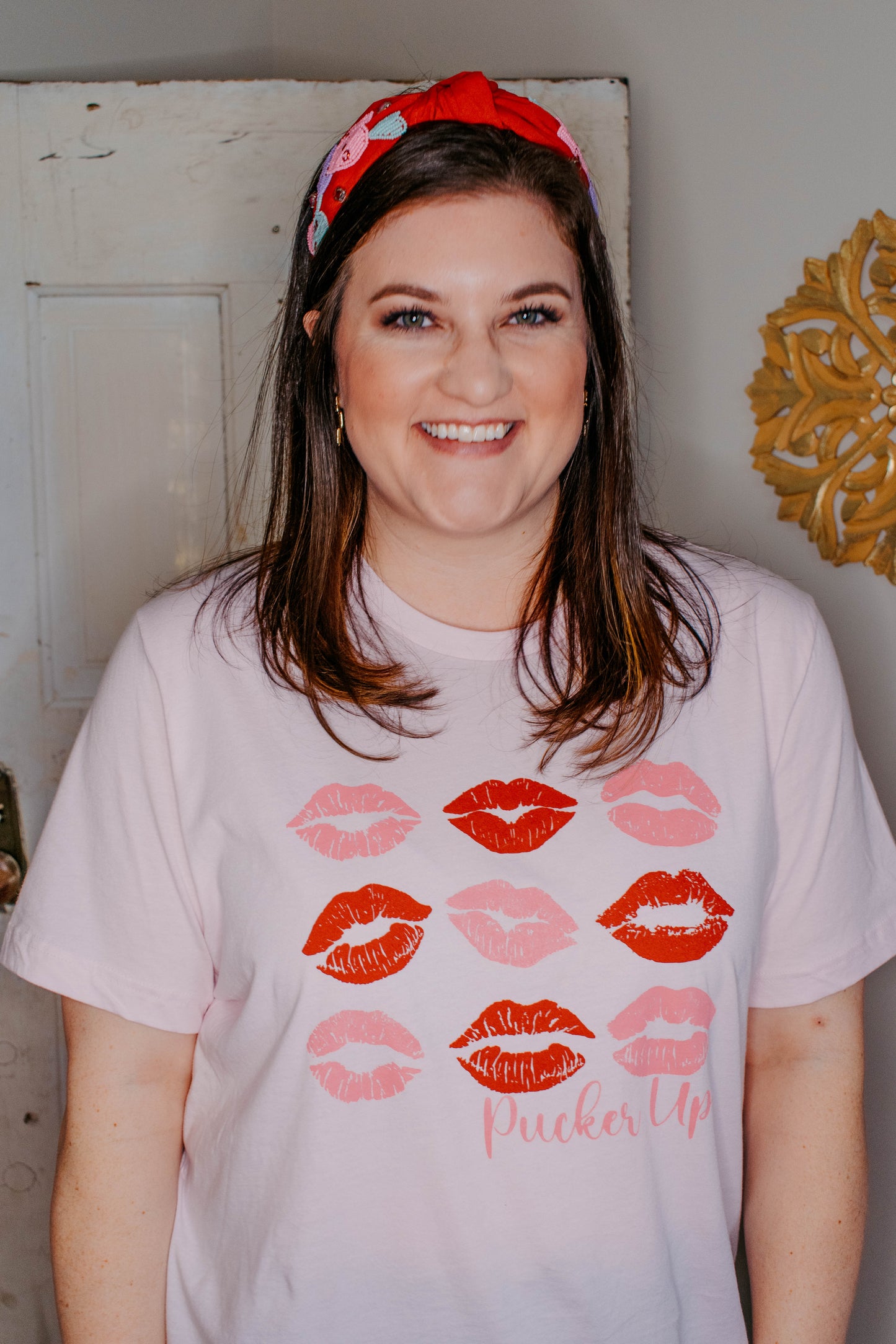 Pucker Up Valentines Graphic Tee