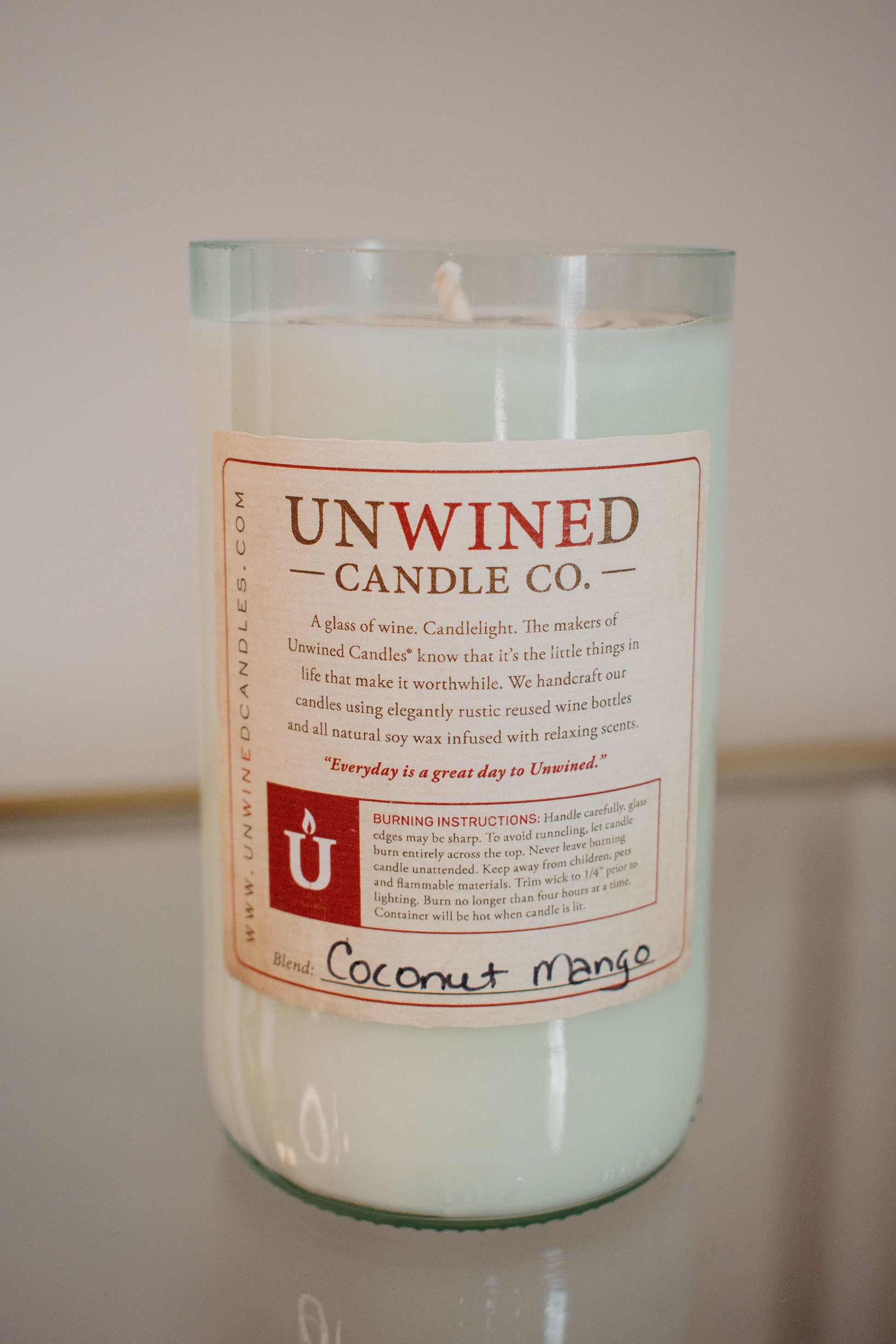 Coconut Mango Signature Series - Wine Bottle Candle