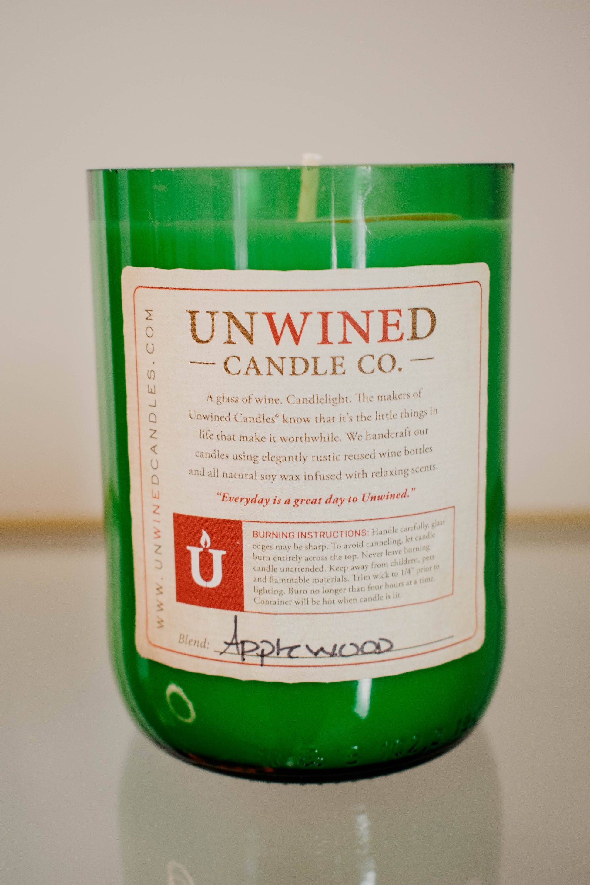 Applewood Signature Series - Wine Bottle Candle