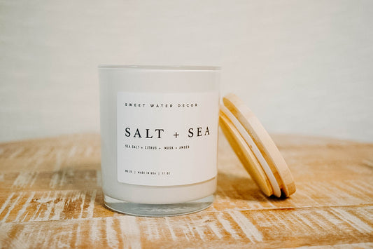 Salt and Sea 11 oz Soy Candle - Home Decor & Gifts