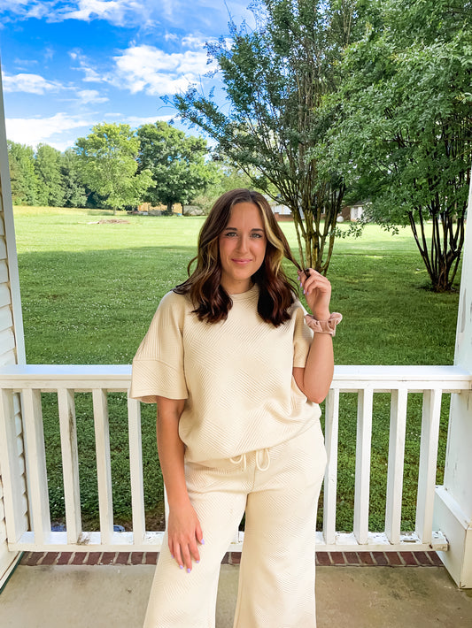 Casual Loose T-Shirt and Drawstring Pants