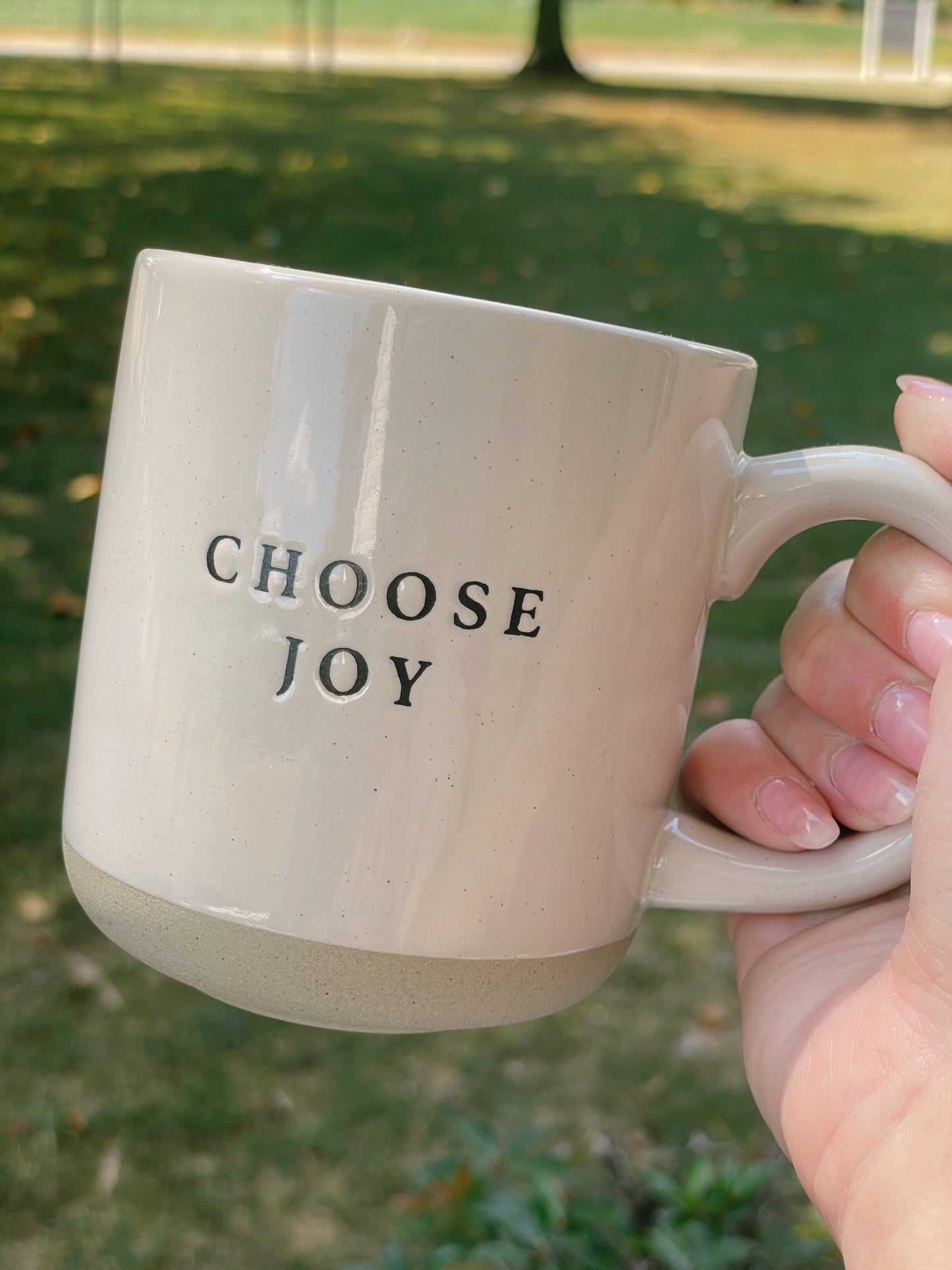 Choose Joy Stoneware Coffee Mug - Home Decor & Gift