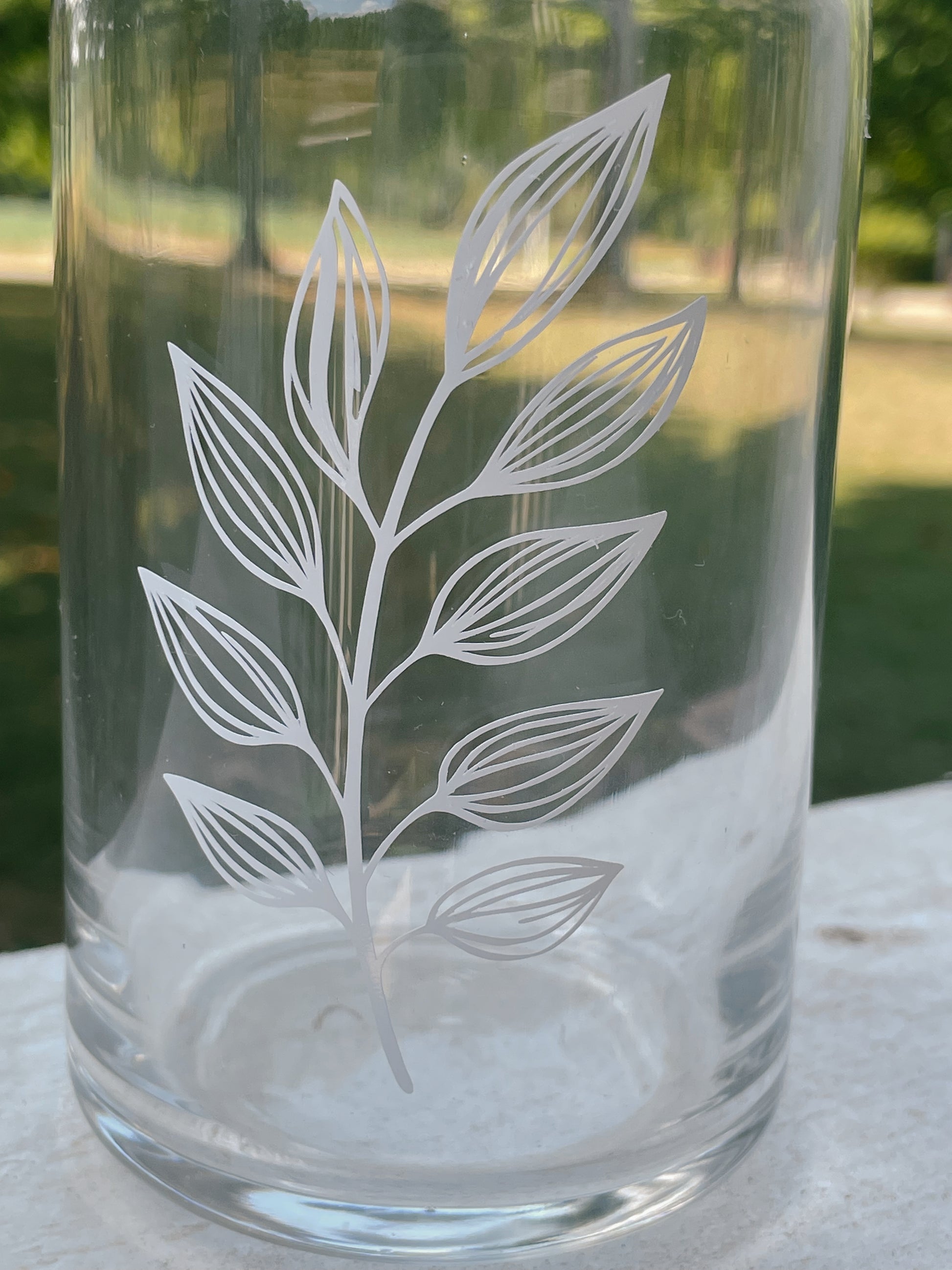 Floral Can Glasses - Iced Coffee Glasses, Beer Can Glass