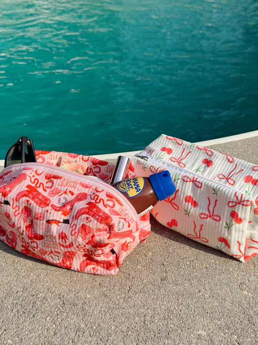 Bows & Boots Makeup Bags