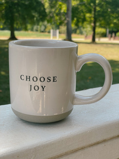 Choose Joy Stoneware Coffee Mug - Home Decor & Gift