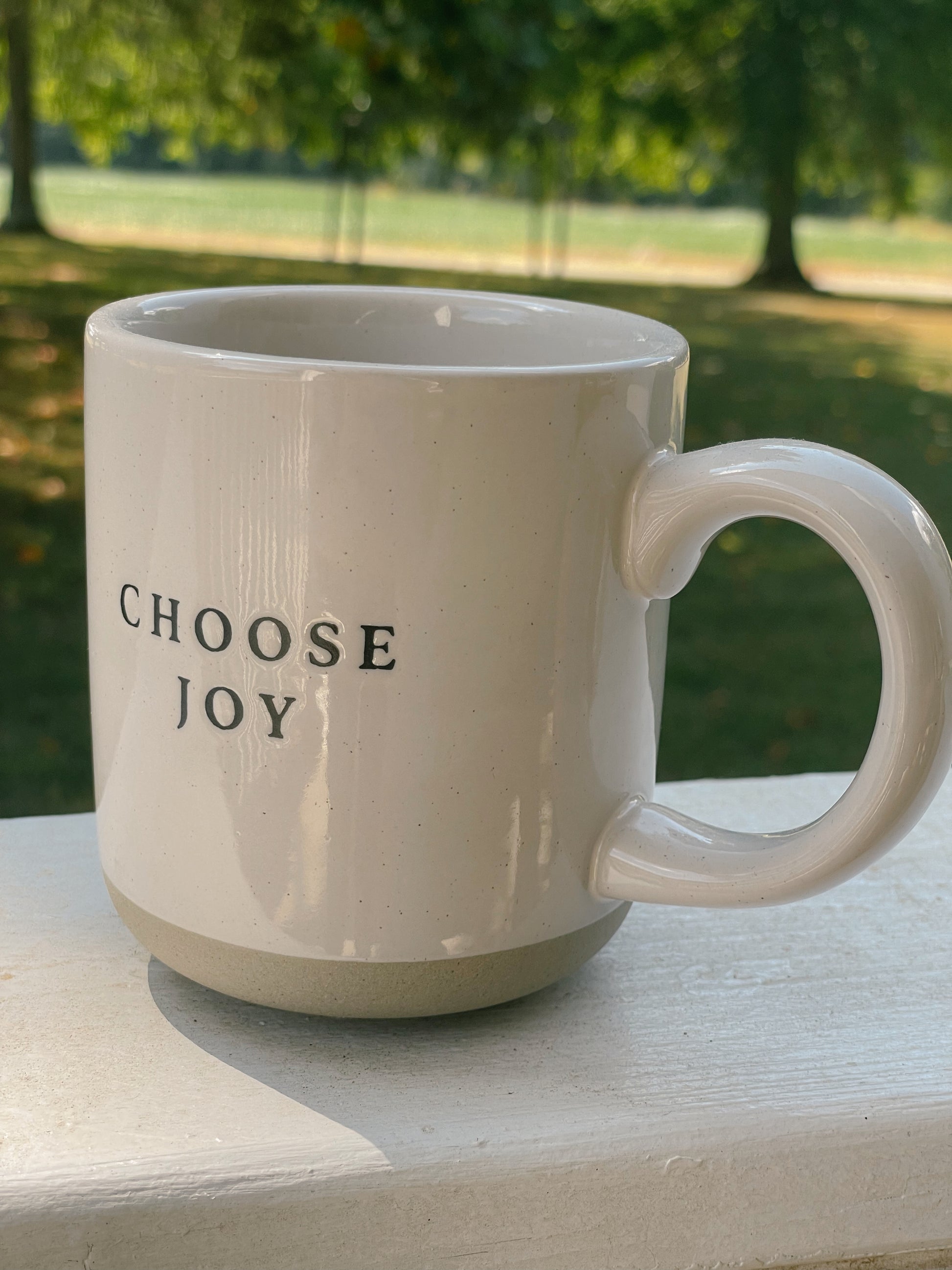 Choose Joy Stoneware Coffee Mug - Home Decor & Gift