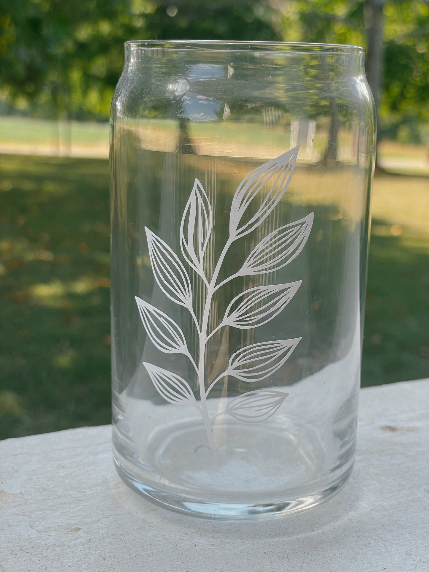 Floral Can Glasses - Iced Coffee Glasses, Beer Can Glass