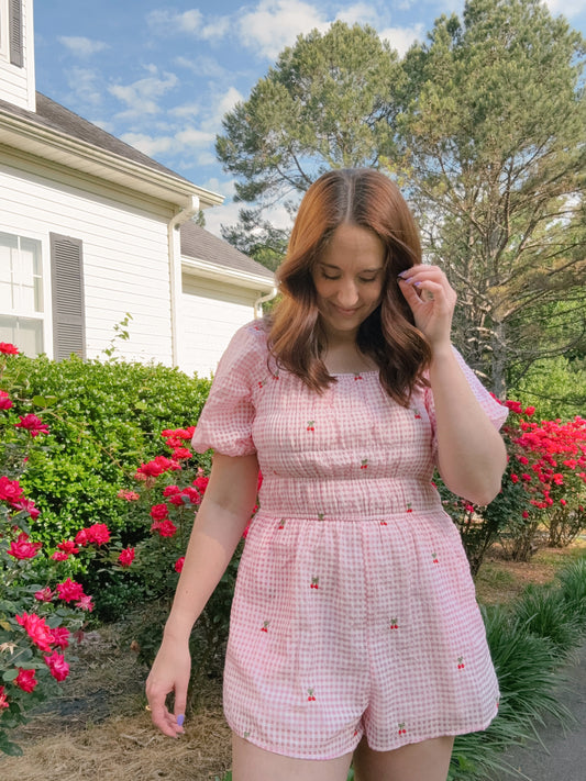 Sweet Cherry Romper