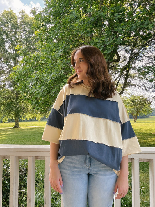 Navy Breeze Top