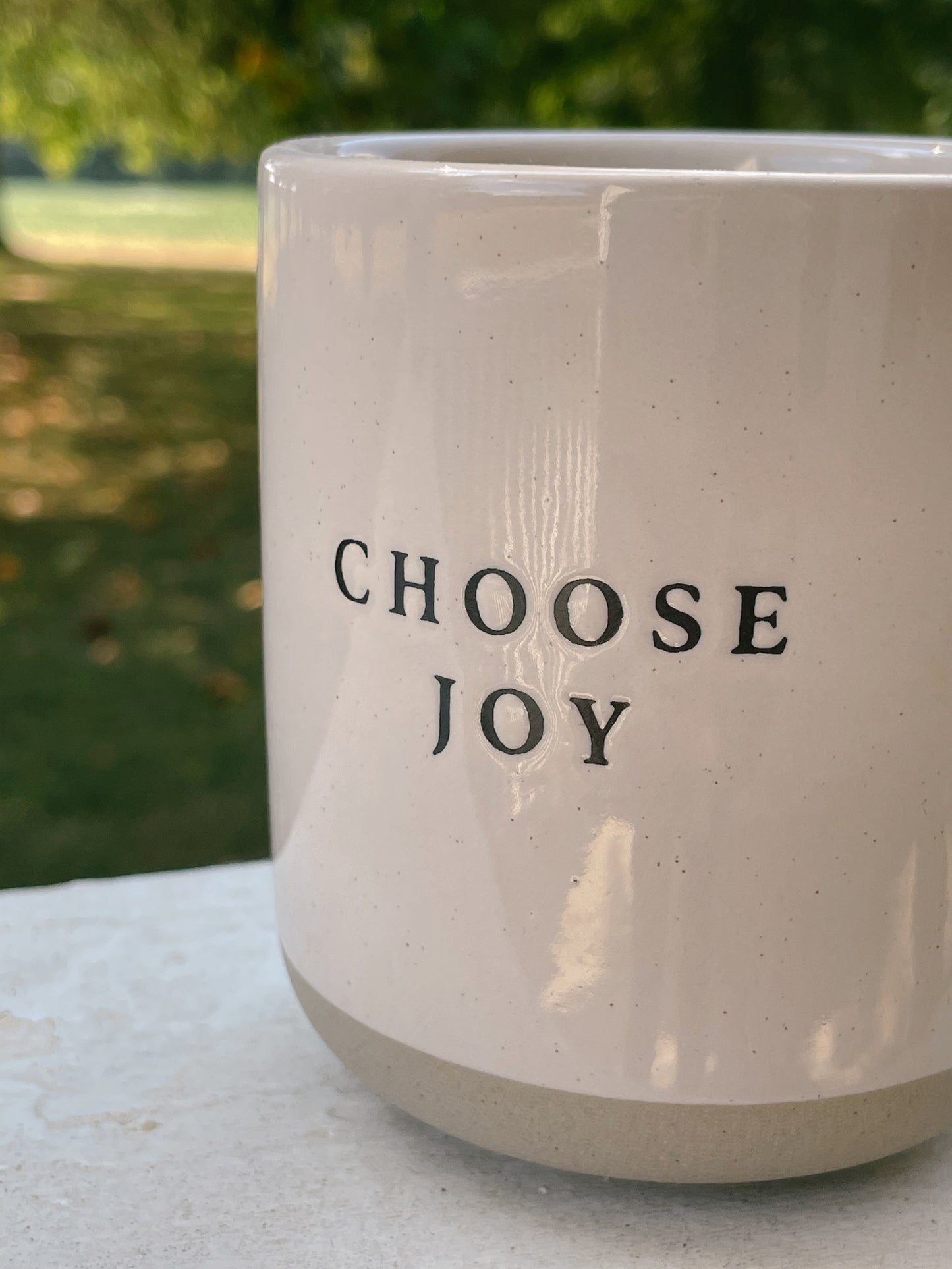 Choose Joy Stoneware Coffee Mug - Home Decor & Gift