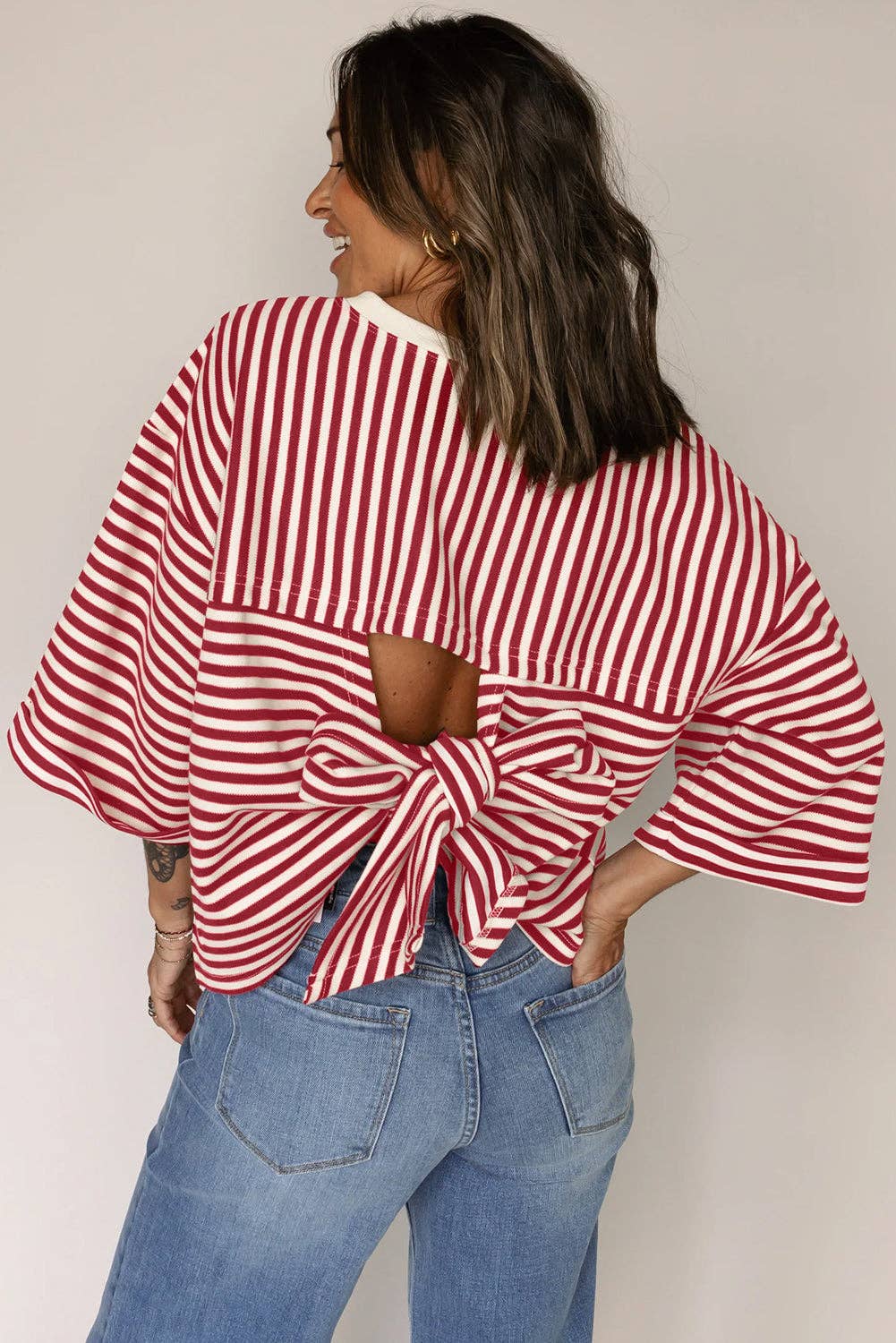 Poppy Stripe Tee