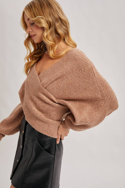 Latte Wrap Sweater