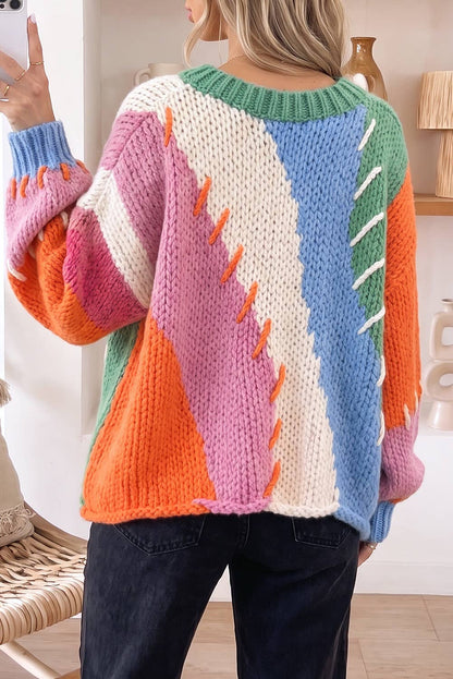 Poppy Patchwork Sweater