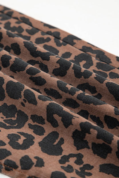 Leopard Lane Denim Skirt