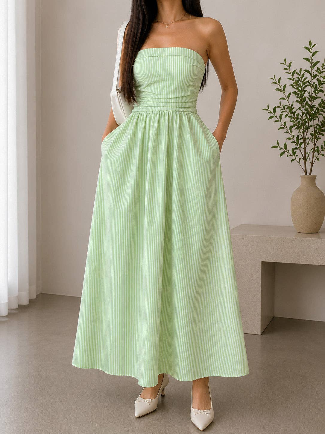 Riviera Stripe Maxi Dress
