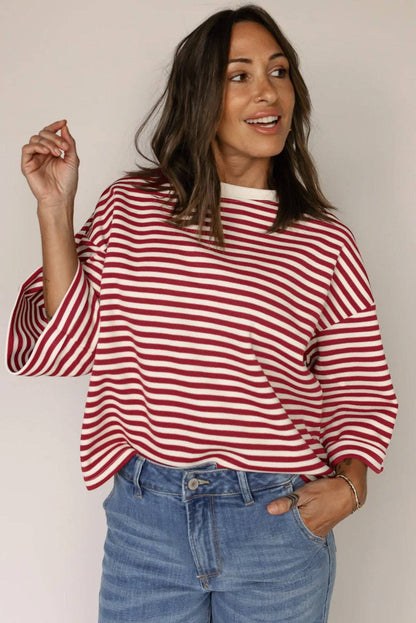 Poppy Stripe Tee
